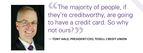 Tony Hale, President/CEO, Texell Credit Union