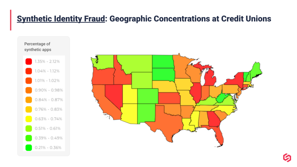 Geographic Concentrations of Synthetic Identity Fraud at Credit Unions