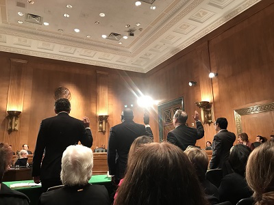 Senate Banking hearing swearing in