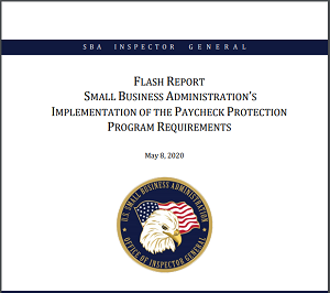 OIG flash report on PPP