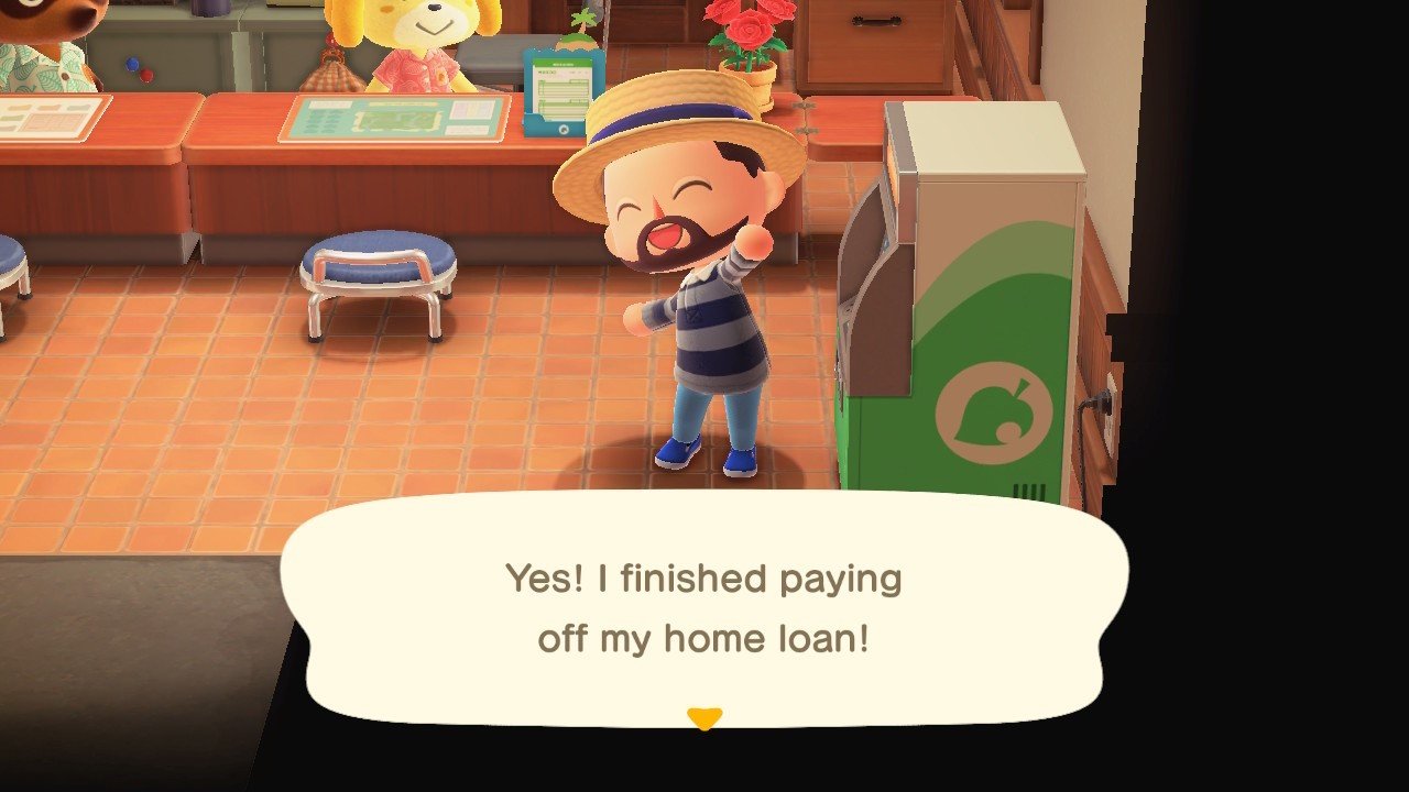 Animal Crossing: New Horizons Home Loan Pay Off
