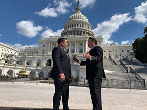 Hernandez, Berger at Capitol on NDAA