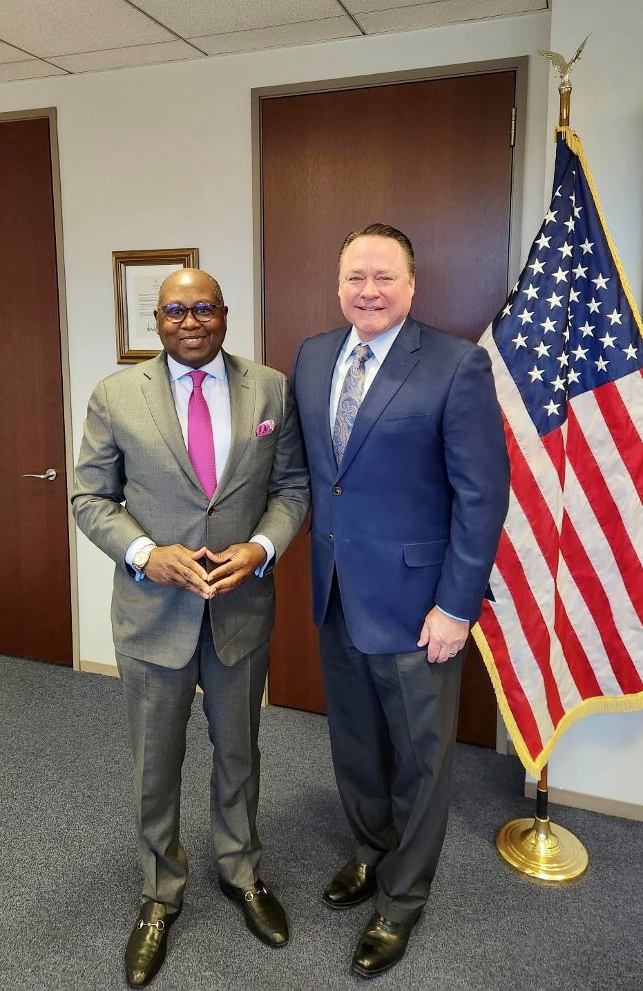 NAFCU President and CEO Dan Berger with NCUA Board Member Rodney Hood