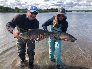 Dan fishing with daughter