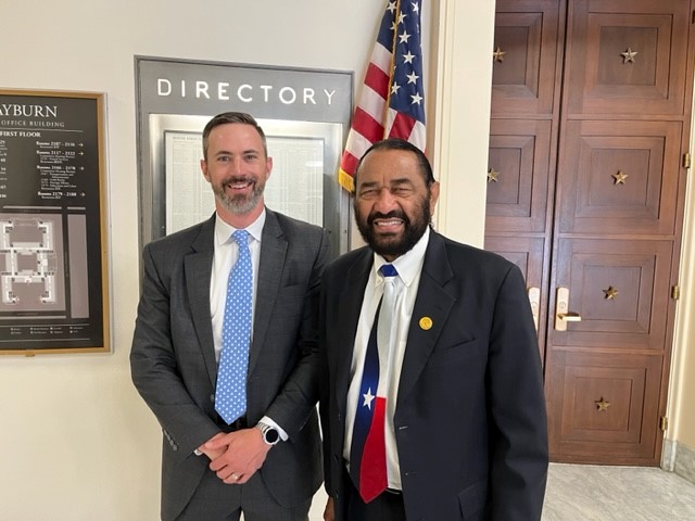 NAFCU's Mesack with Rep. Al Green