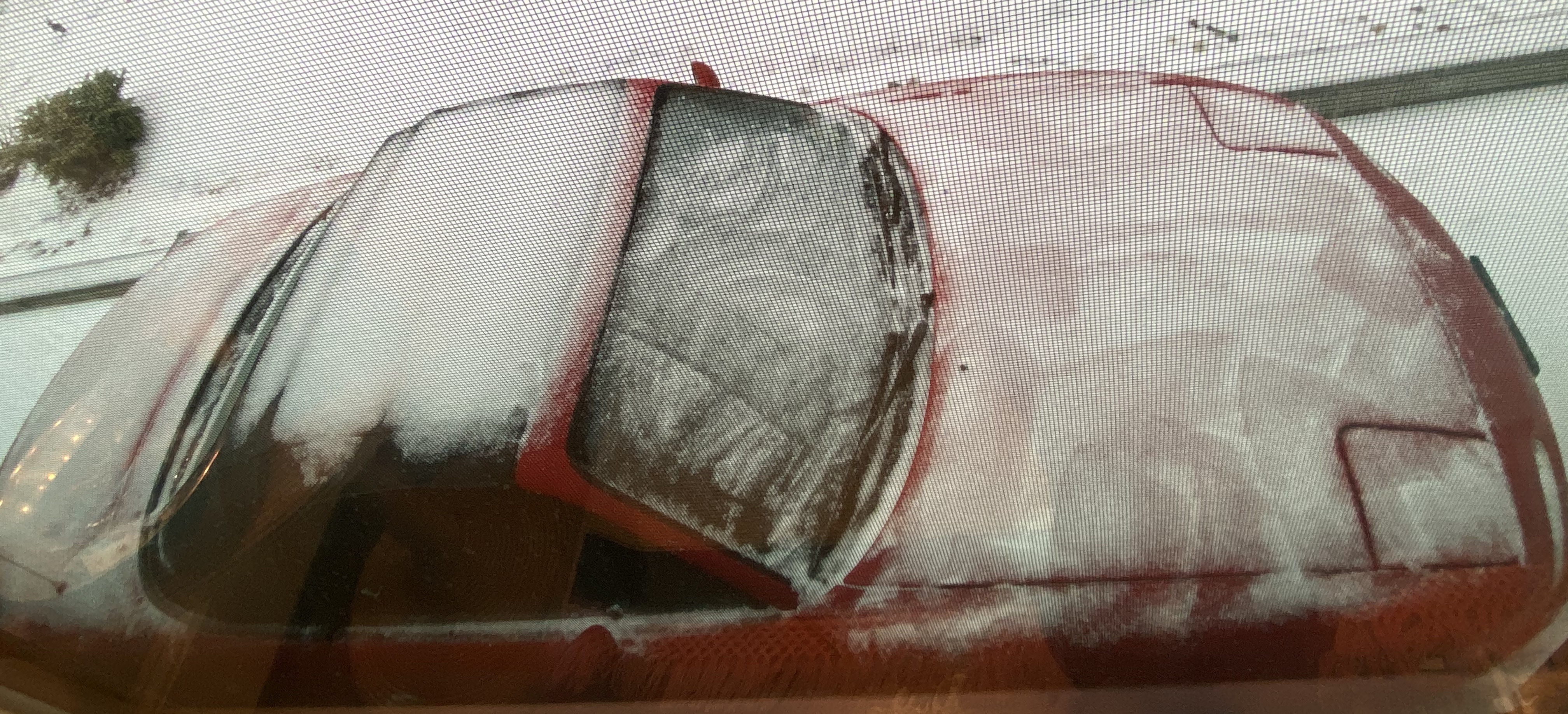 Red Miata in Snow