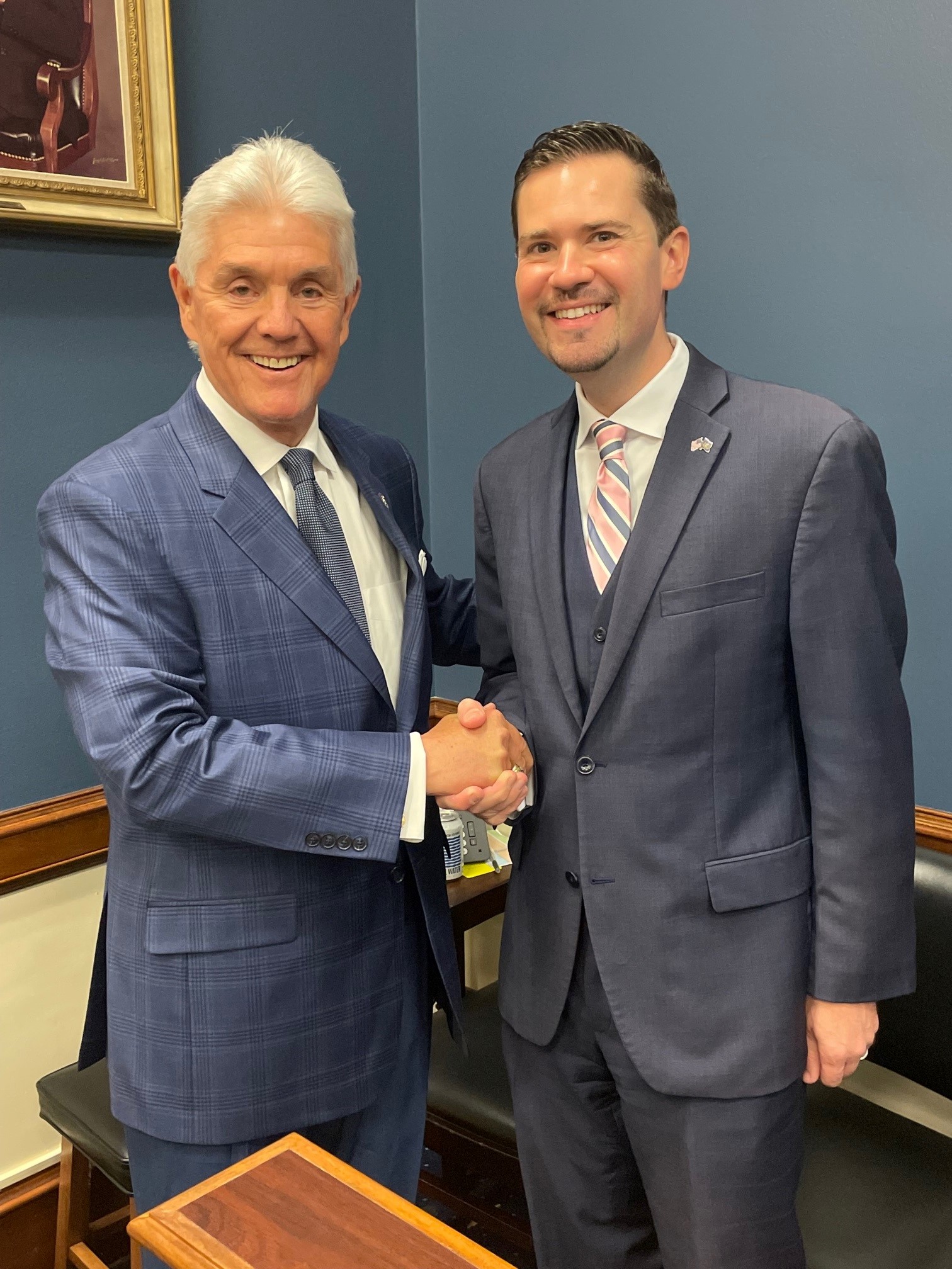 House Small Banking Committee Chairman Roger Williams and Mike Wilson