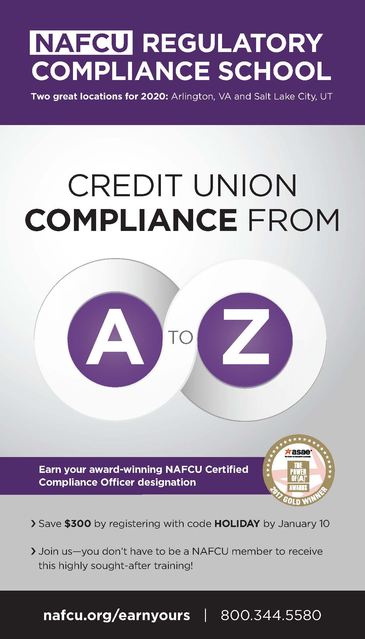NAFCU 2020 Regulatory Compliance School Brochure