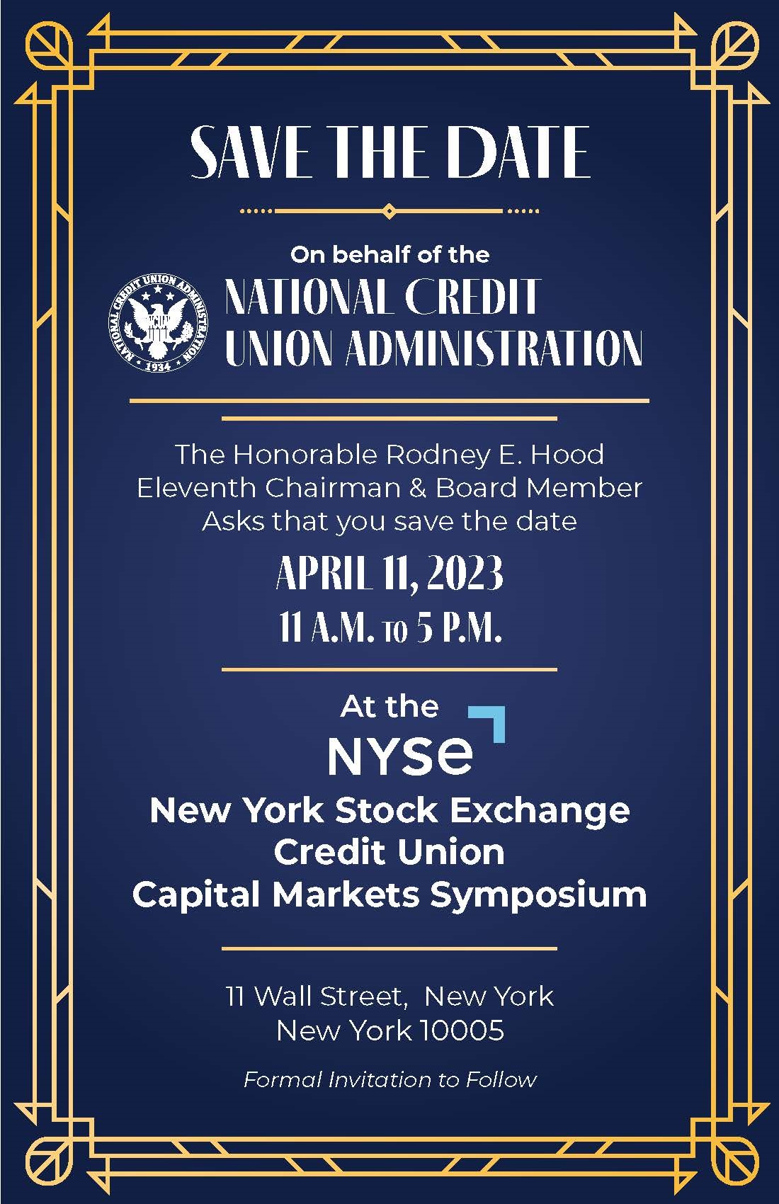 NCUA Capital Markets Summit