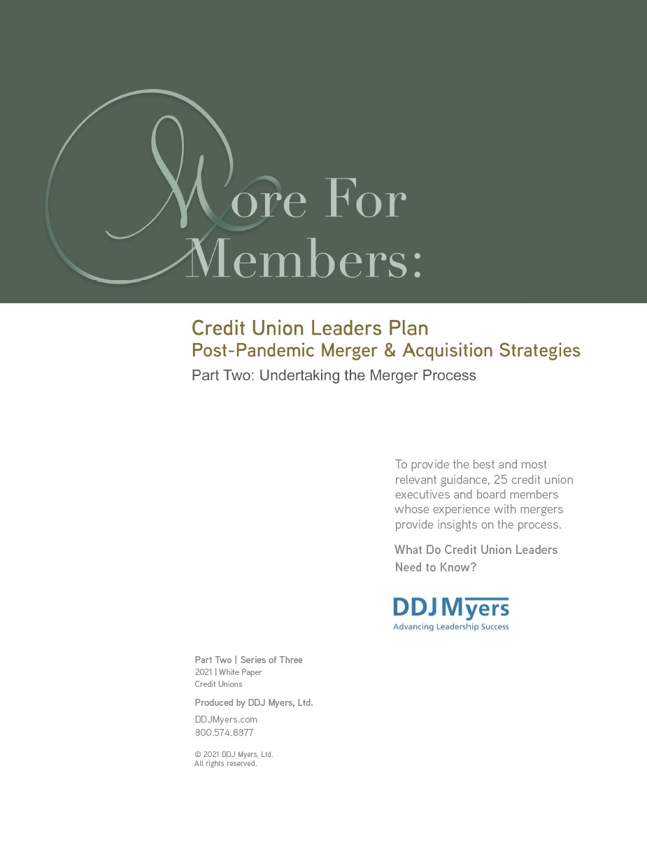 Credit Union Leaders Plan Post-Pandemic Merger & Acquisition Strategies