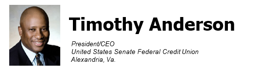 Timothy Anderson, President/CEO, United States Senate Federal Credit Union, Alexandria, VA