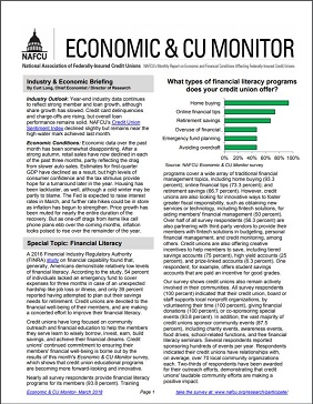 March 2018 Economic & CU Monitor