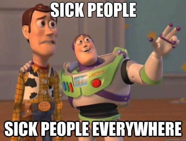 sick people meme