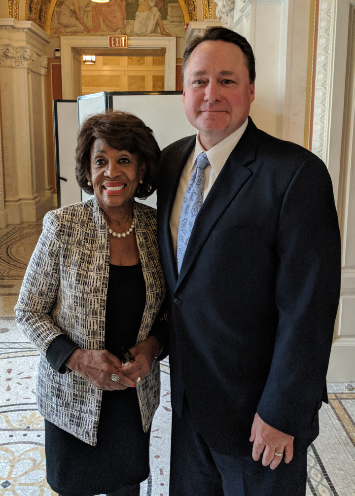 Rep. Maxine Waters and NAFCU President/CEO Dan Berger