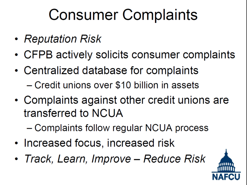 Consumer Complaints - NAFCU - Steve Van Beek - Annual Conference