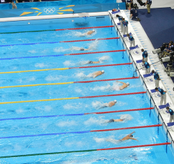 Phelps swimming