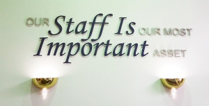 Staff sign