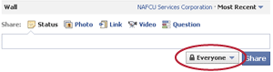 Facebook privacy settings for posts