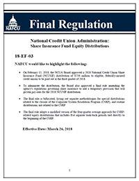 NAFCU Final Regulation Summary